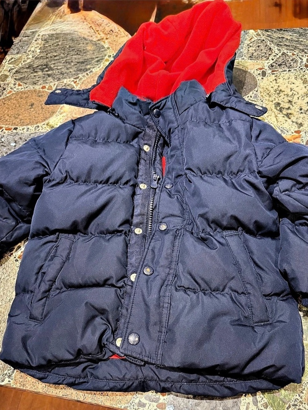 Gap Kids Puffer Jacket in Blue & Red size 3 years